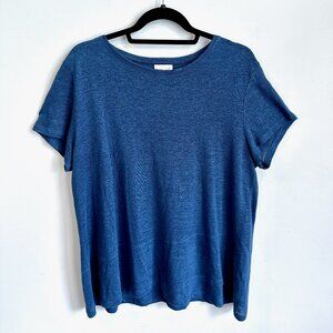 J. Jill Love Linen Blue Top L
